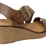 Lola Canales Kristine Womens Spanish Leather Wedge Sandals