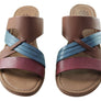 New Face Anza Womens Comfort Leather Slides Sandals Made In Brazil