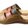 New Face Serenity Womens Comfort Leather Slides Sandals Made In Brazil