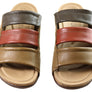 New Face Serenity Womens Comfort Leather Slides Sandals Made In Brazil