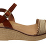 Lola Canales Pambula Womens Spanish Leather Wedge Sandals