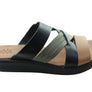 New Face Anza Womens Comfort Leather Slides Sandals Made In Brazil
