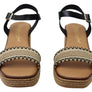 Lola Canales Pambula Womens Spanish Leather Wedge Sandals