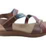 New Face Lottia Womens Comfortable Leather Sandals Made In Brazil