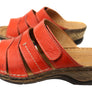 Orizonte Toranto Womens Comfortable European Leather Slides Sandals