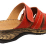 Orizonte Toranto Womens Comfortable European Leather Slides Sandals