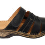 Orizonte Toranto Womens Comfortable European Leather Slides Sandals