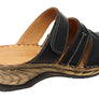 Orizonte Toranto Womens Comfortable European Leather Slides Sandals