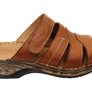 Orizonte Toranto Womens Comfortable European Leather Slides Sandals