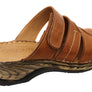 Orizonte Toranto Womens Comfortable European Leather Slides Sandals