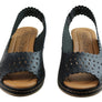New Face Emberly Womens Leather Wedge Sandals Made In Brazil