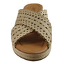 New Face Tory Womens Leather Wedge Slides Sandals Made In Brazil