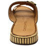 Orizonte Relaxa Womens European Leather Adjustable Slides Sandals