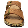 Orizonte Relaxa Womens European Leather Adjustable Slides Sandals
