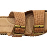 Orizonte Relaxa Womens European Leather Adjustable Slides Sandals
