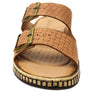 Orizonte Relaxa Womens European Leather Adjustable Slides Sandals