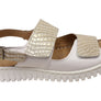 Orizonte Alvie Womens Comfortable European Leather Adjustable Sandals