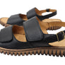 Orizonte Alvie Womens Comfortable European Leather Adjustable Sandals