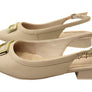 Comfortflex Tegan Womens Leather Low Heel Sling Back Shoes