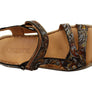 Orizonte Floral Womens Comfortable European Leather Sandals