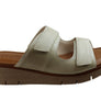 Usaflex Brooke Womens Comfort Leather Slides Sandals Made In Brazil