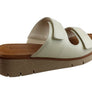 Usaflex Brooke Womens Comfort Leather Slides Sandals Made In Brazil