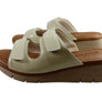 Usaflex Brooke Womens Comfort Leather Slides Sandals Made In Brazil