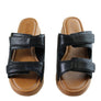Usaflex Brooke Womens Comfort Leather Slides Sandals Made In Brazil