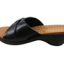 Usaflex Lucie Womens Comfort Leather Slides Sandals Made In Brazil
