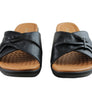 Usaflex Lucie Womens Comfort Leather Slides Sandals Made In Brazil