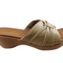 Usaflex Lucie Womens Comfort Leather Slides Sandals Made In Brazil