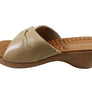 Usaflex Lucie Womens Comfort Leather Slides Sandals Made In Brazil