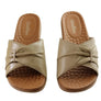 Usaflex Lucie Womens Comfort Leather Slides Sandals Made In Brazil