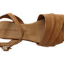 Orizonte Karriner Womens European Leather Low Heel Sandals