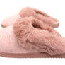 Dearfoams Womens Comfortable Dahlia Rib Knit Scuff Slippers
