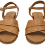 Orizonte Karriner Womens European Leather Low Heel Sandals