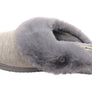 Dearfoams Womens Comfortable Dahlia Rib Knit Scuff Slippers