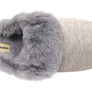 Dearfoams Womens Comfortable Dahlia Rib Knit Scuff Slippers