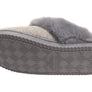 Dearfoams Womens Comfortable Dahlia Rib Knit Scuff Slippers