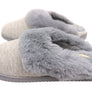 Dearfoams Womens Comfortable Dahlia Rib Knit Scuff Slippers