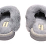 Dearfoams Womens Comfortable Dahlia Rib Knit Scuff Slippers