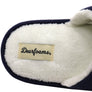 Dearfoams Womens Comfortable Lydia Pajama Slide With Bow Slippers