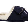 Dearfoams Womens Comfortable Lydia Pajama Slide With Bow Slippers