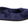 Dearfoams Womens Rebecca Microfiber Velour Wide Width Slippers