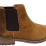 Natural Comfort Johnson Mens Leather Suede Comfortable Chelsea Boots