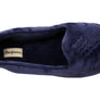 Dearfoams Womens Rebecca Microfiber Velour Wide Width Slippers