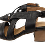 Orizonte Auckland Womens European Leather Mid Heel Comfortable Sandals