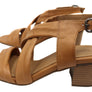 Orizonte Auckland Womens European Leather Mid Heel Comfortable Sandals