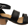 Orizonte Brisbane Womens European Leather Mid Heel Comfortable Sandals