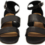 Orizonte Brisbane Womens European Leather Mid Heel Comfortable Sandals